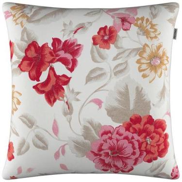 Imagem de Capa de Almofada Ilustre Floral Rosa Impermeável 45x45cm - Adomes