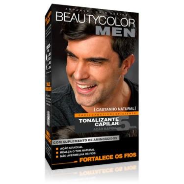 Imagem de Tonalizante Gel Masculino Kit Completo Sem Amonia Beautycolor Men Cabe