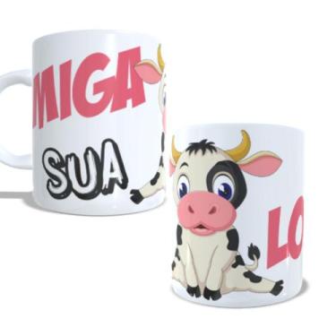 Imagem de Caneca de porcelana Miga sua louca - Nebullosa