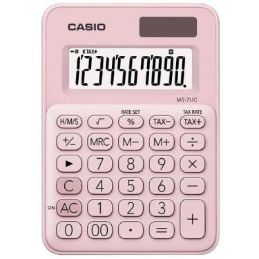 Imagem de Calculadora Casio MS-7UC-LB (10 Digitos) - Rosa