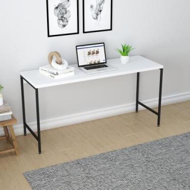 Imagem de Escrivaninha Dynamica Industrial 150 cm - Branco/Preto - Yescasa, Bran