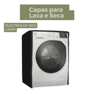 Imagem de Capa para lava e seca electrolux  11kg lsw11 transparente flex - Capas