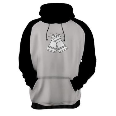 Imagem de Moletom Casaco Jogo Tabuleiro Xadrez Rei Torre Rainha HD 5 - Enjoy Sho