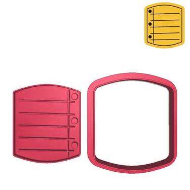 Imagem de Cortador Marcador Separado Escrita ABC Escola - DOCE IMPRESSO, 4,0cm