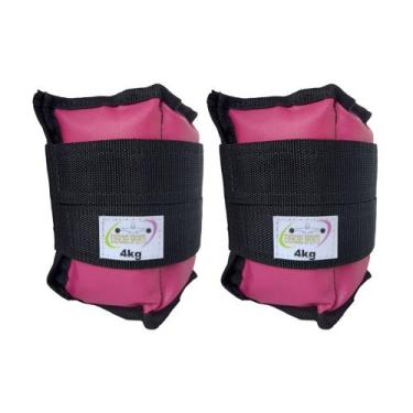 Imagem de Caneleira / Tornozeleira Profissional 4 KG - Exercise Sports, Rosa