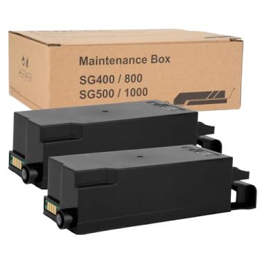 Imagem de TKNCCC Unidade de coleta de resíduos SG400 de substituição de tanque de tinta para impressora Sawgrass Virtuoso SG400 SG500 SG1000 SG800 Ricoh GC41 (pacote com 2)
