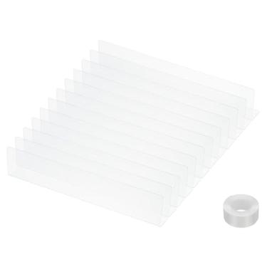 Imagem de PATIKIL Pacote com 12 bloqueadores de sofá, bloqueador de acrílico embaixo da cama para animais de estimação (8 cm A x 40 cm C) com fita transparente bloqueador de brinquedos para cama, sofá, mesa e