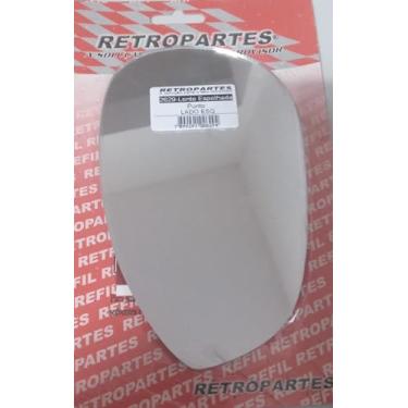 Imagem de Lente Espelho Retrovisor Fiat Punto Linea, Lado Motorista Esquerdo, 2007-2016, Sem Base