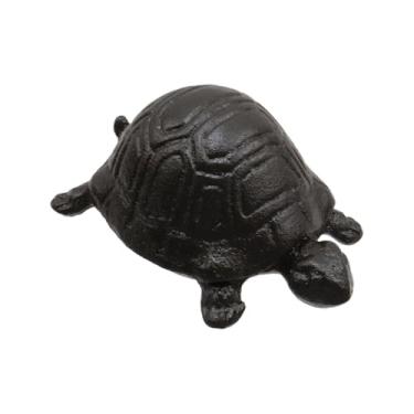Imagem de Tsnamay Porta-chaves sobressalentes de tartaruga de ferro fundido decoração de jardim tartaruga joias bugigangas caixa