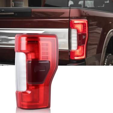 Imagem de KAMDKI Luz traseira LED RH Full com ponto cego adequada para Ford F250 F350 F450 F550 Super Duty 2017 2018 2019 Módulo de luzes traseiras do lado do passageiro não incluído FO2801262 KC3Z13404B
