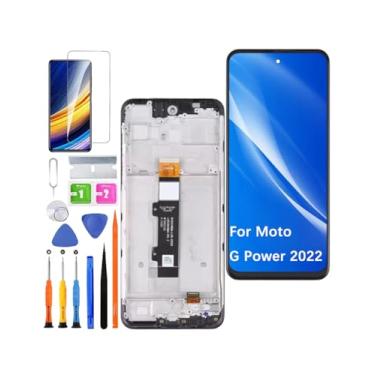 Imagem de Substituição de tela para Motorola Moto G Power 2022 XT2165 Display LCD Touch Digitalizador Assembléia com moldura com ferramentas de reparo