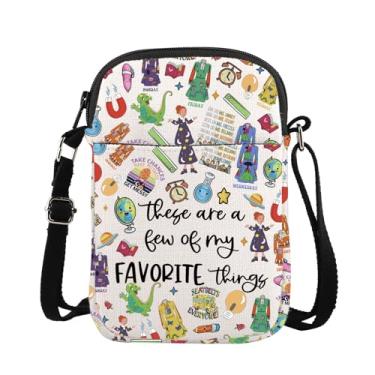 Imagem de ENSIANTH Bolsa tiracolo inspirada nos desenhos animados Magic Bus Valerie Frizzle presente para amantes dos desenhos animados STEM presente para o dia do professor, Magic Thing Cb