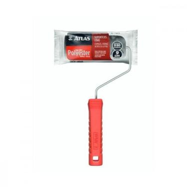 Imagem de Rolo Poliester Atlas Cinza 406 09Cm Com Cabo 406/9