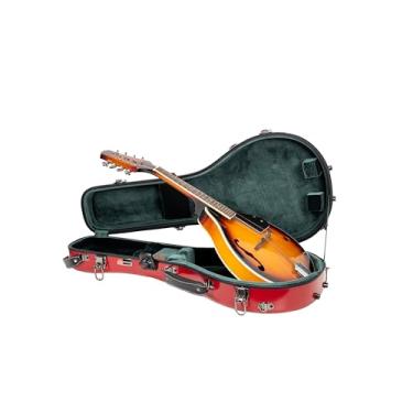 Imagem de Crossrock Estojo de bandolim estilo A de fibra de vidro, com compartimento de acessórios, alças de mochila, TSA Lock-Red (CRF2020MARD)