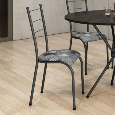 Imagem de Kit com 04 Cadeiras Kelly 90cm X 44cm X 35cm Prata