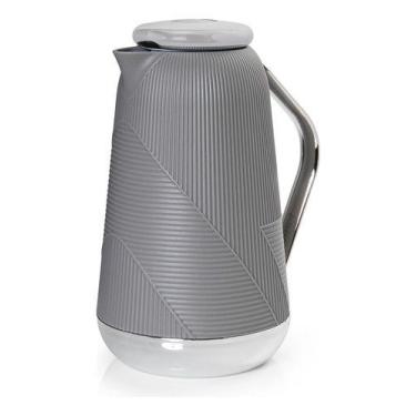 Imagem de Garrafa Térmica 1l Bari Plus Para Chá Café Cinza Termopro