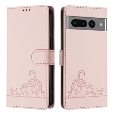 Imagem de Capa para Google Pixel 7 Pro Capa com Gato Padrão PU Couro Flip Carteira Capa para Google Pixel 7 Pro Capa para Mulheres Homens à Prova de Choque Capinha Compatível com Google Pixel 7 Pro Case (2)