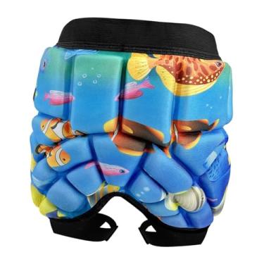 Imagem de menolana Ponta de proteção do quadril shorts acolchoados portátil confortável protetor protetor de protetora para o esqui de snowboard de ciclismo de rolos, S Kids