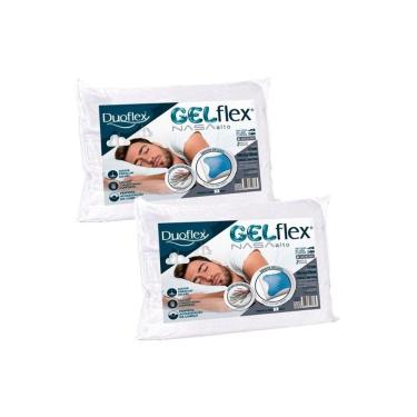 Imagem de Travesseiro Viscoelástico Gel Nasa Gn1100 C/ Capa Percal 200 Fios Kit C/ 2 Un (50x70) - Duo