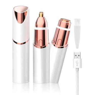 Imagem de Depilador Facial e Aparador de Sobrancelhas 2 em 1 KAYZON - Branco