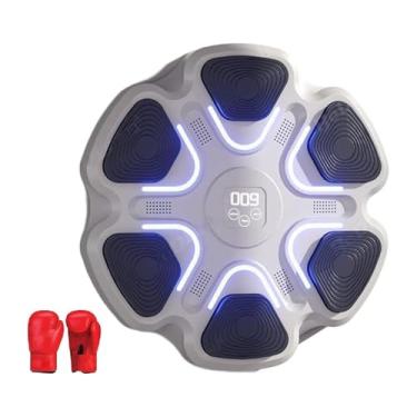 Imagem de rockible Máquina de boxe de música, alvo de parede, treinamento de treinamento de treinadores de boxe para casa para casa, academia, kickboxing, karatê, com Luvas Infantis