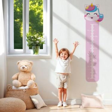 Imagem de Régua de  Parede Crescimento Infantil Adesiva Acompanhe a Altura das C
