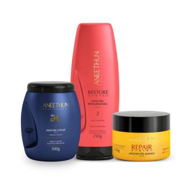 Imagem de Kit Aneethun Cronograma Capilar Reparação Essencial