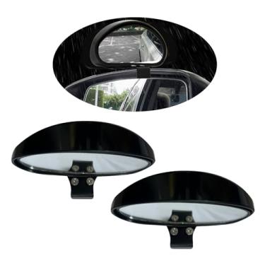 Imagem de 1 pacote com 2 peças de espelhos de ponto cego, espelho auxiliar de grande angular reverso, adequado para carro, caminhão, motocicleta, SUvs