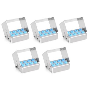 Imagem de Caixa organizadora de 8 furos para esterilizador de autoclave, suporte de armazenamento de instrumentos (5 peças)