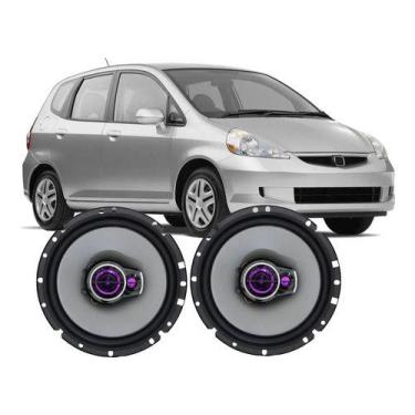 Imagem de Kit Alto Falante Pioneer Porta Dianteira Honda Fit 100w Par, Preto
