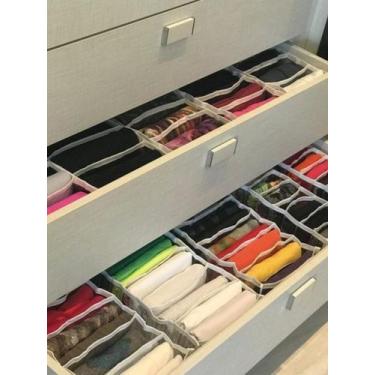 Imagem de Colmeia Organizadora Gavetas Fraudas 10 Nichos Br- Kit 3 Un. - Organiz