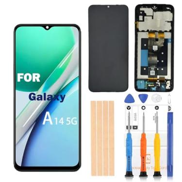 Imagem de Kit de substituição de tela para Samsung Galaxy A14 5G para Samsung a146u 16.8 cm s146vl a146a a146w LCD Touch Display digitalizador com peças de reparo preto (SM-A14 5G Sreen com moldura)
