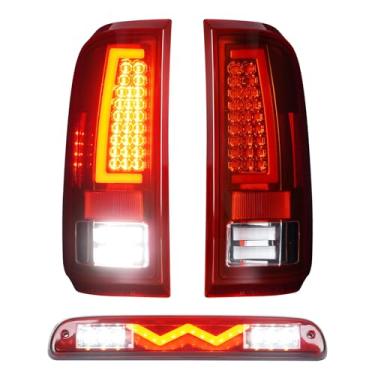 Imagem de Luzes traseiras de LED + 3º terço lâmpada de carga de freio adequada para Ford F250 F350 F450 F550 Super Duty 2008-2016 montagem, lâmpada de carga traseira, luz de parada de montagem alta, estrutura