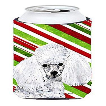 Imagem de White Toy Poodle Bengala doce Natal menino alto isolamento de bebidas abraçador