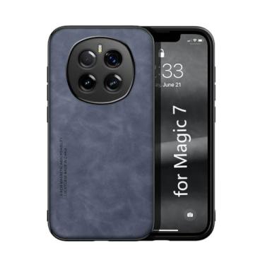 Imagem de Kepuch Silklike Capa para Honor Magic 7 - Case Placa de Metal Embutida - Azul