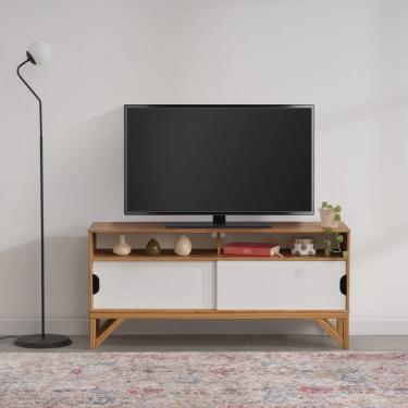 Imagem de Rack para TVs até 52 Polegadas Madeira Maciça Nina CabeCasa MadeiraMadeira
