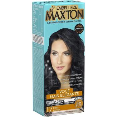 Imagem de Tinta de Cabelo Maxton Preto Azulado 1.7 Tintura Creme Eco