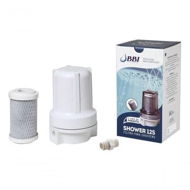 Imagem de Filtro Para Chuveiro Ducha Shower Bbi Branco Carvão Shower125 + 2 Refis