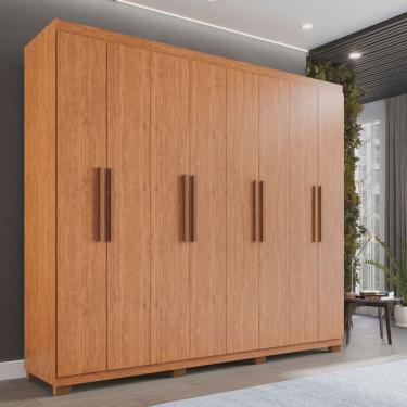 Imagem de Guarda-roupa Casal 8 Portas 4 Gavetas com Pés Montreal