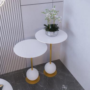 Imagem de Conjunto Mesa de Canto Milão 40x40x60cm