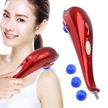 Imagem de Grande golfinho massageador multifuncional luz vermelha aquecimento ma