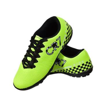 Imagem de Tenis Chuteira Infantil Society Soçaite Grama Sintético - AAkids, Verd