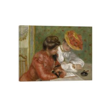 Imagem de Auguiste RenoiIr Famosas Impressões de Arte de Parede Pintura de Parede para Sala de Estar - Letra-Arte Reprodução de Imagem Pronto para Pendurar Tela Embrulhada 70x90cm27x35in