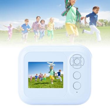 Imagem de Câmera Digital de Impressão Instantânea 48MP Com 1080p HD, 6x Zoom, Gravuras Pretas e Brancas DIY, Mp3 Player, Jogos, Câmera Fofa para Crianças Aniversário ou Natal (BLUE)