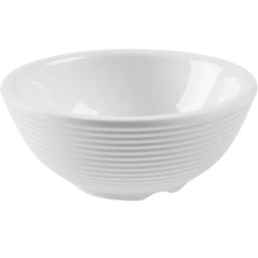 Imagem de Bowl Melamina 90ml Branco com Relevo Sauce Haus Concept Porta Molhos Shoyo Calda