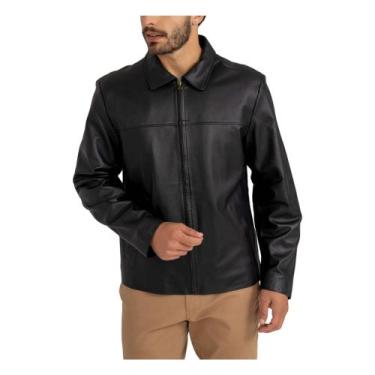 Imagem de Jaqueta De Couro 100% Legitimo Masculina Básica Moto Classic Gola Ital