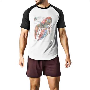 Imagem de Camiseta Raglan Lagosta Mecanica Interna Cyberpunk - Alearts, G