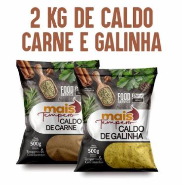 Imagem de 2 kilo de cado 1 de galinha e 1 de carne - lttalimentos