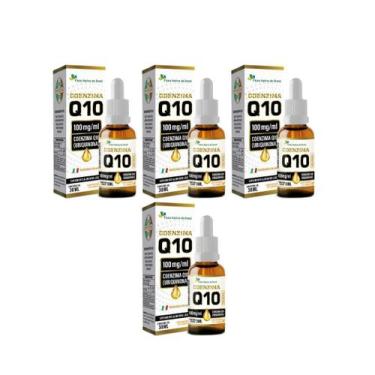 Imagem de Kit 4x CoenzimaQ10 Ubiquinona 100ml Flora Nativa do Brasil