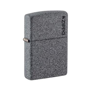 Imagem de Zippo Isqueiro de bolso clássico com logotipo Iron Stone Zippo